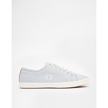 Fred Perry - Kingston - Stoffturnschuhe in Shirting Clay - Clay 