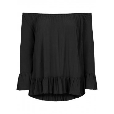 Carmen-Bluse in schwarz von bonprix 