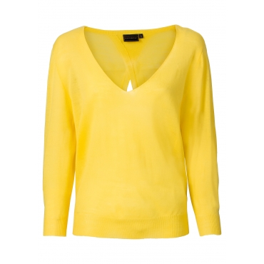 Leichter Pullover 3/4 Arm  in gelb für Damen von bonprix 