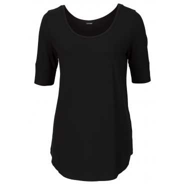 Shirt 3/4 Arm  in schwarz (Rundhals) für Damen von bonprix 