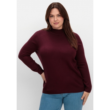 Extraweicher Pullover mit Stehkragen, beere, Gr.40-56 