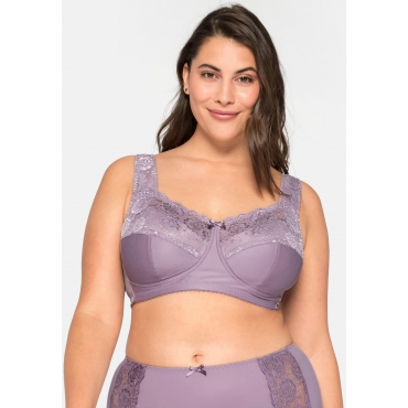 Grosse Grossen Bh Ohne Bugel Mit Wattierten Cups Mauve Gr 100b 95g Online Bei Incurvy