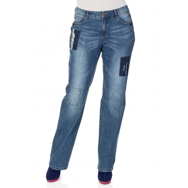 Große Größen: sheego Denim Gerade geschnittene Jeans, blue Denim, Gr.40-58 
