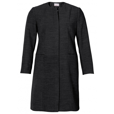 Große Größen: sheego Style Mantel mit rundem Kragen, schwarz, Gr.40-58 