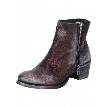 Große Größen: Stiefelette von BUNKER, bordeaux/metallic, Gr.36-42 