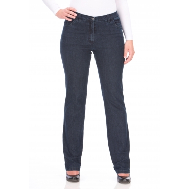 Jeans in Quer-Stretch-Qualität, mit Komfortbund, dark blue Denim, Gr.21-58 
