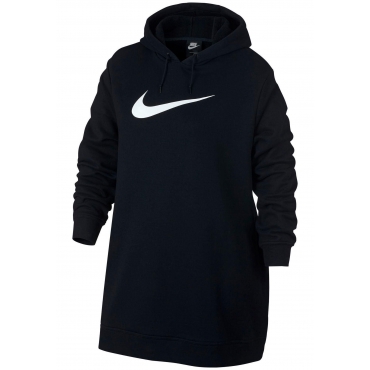 Nike Sportswear Sweatkleid »WOMEN NIKE SPORTSWEAR SWOOSH HOODIE OS FRENCHTERRY PLUS SIZE«, schwarz, Gr.XL-XXXL 