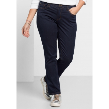Schmale Stretch-Jeans im 5-Pocket-Stil, blue black Denim, Gr.20-116 
