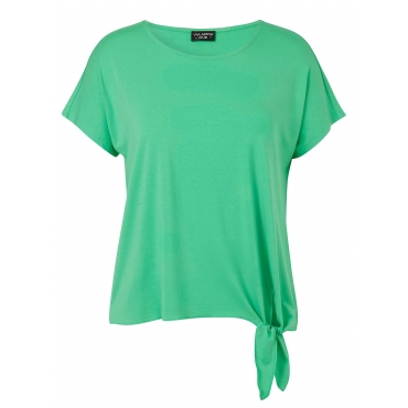 Shirt mit Knoten seitlich am Saum, grün, Gr.44-54 