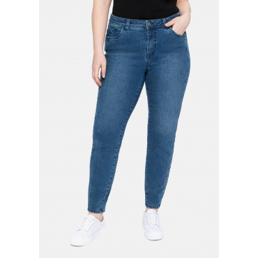 Slim Jeans mit vorverlegter Teilungsnaht, blue Denim, Gr.40-58 